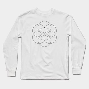 The seed of life, sacred geometry Long Sleeve T-Shirt